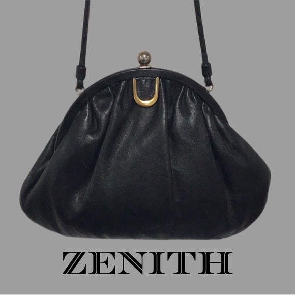 Zenith Bags Vintage Zenith Leather Frame Shoulder Bag Hand Made